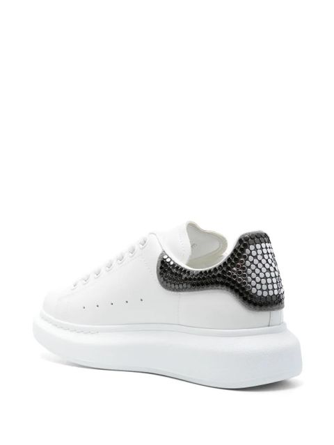 Alexander McQueen stud-detailing leather sneakers - White