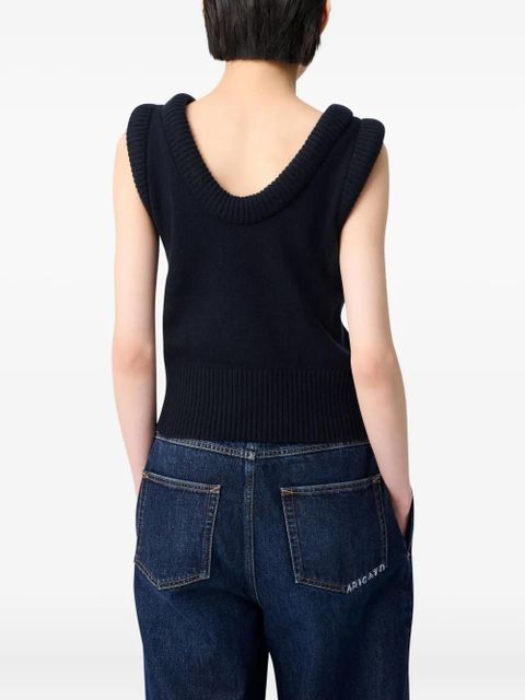 Axel Arigato Marla knit sleeveless vest - Blue