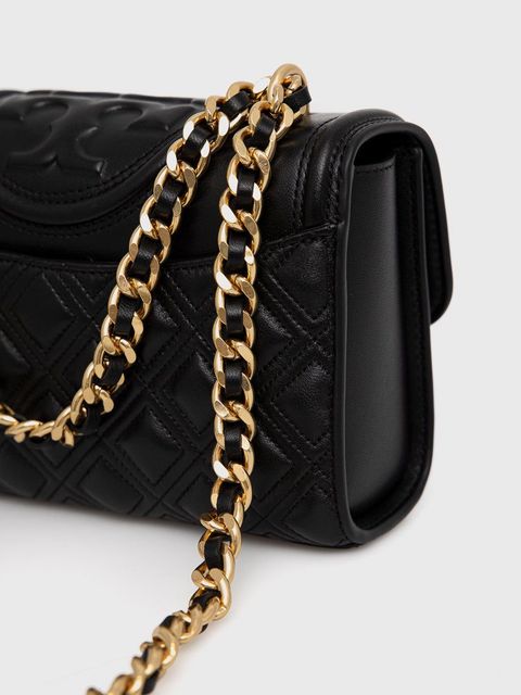 Tory Burch Torebka skórzana SMALL SHOULDER kolor czarny 75576.001