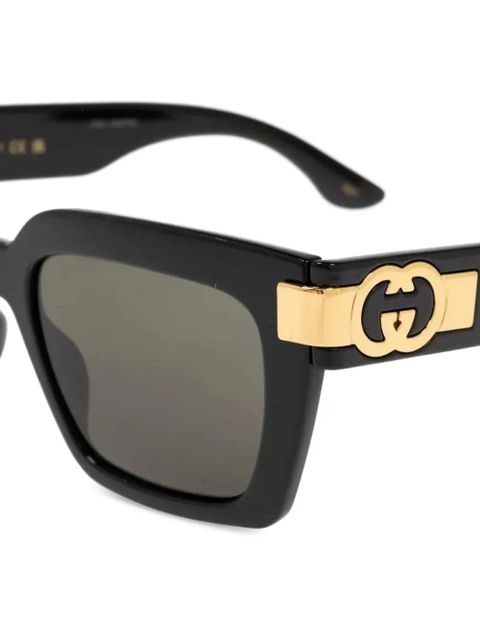 Gucci Eyewear GG-detail square sunglasses - Black