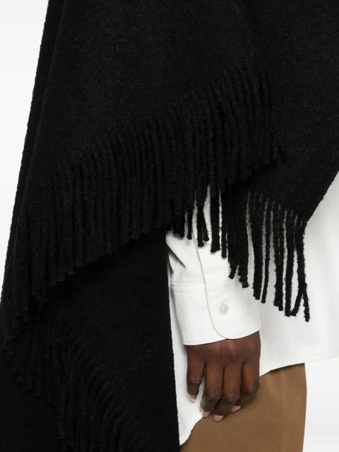 TOTEME fringe-detailing scarf - Black