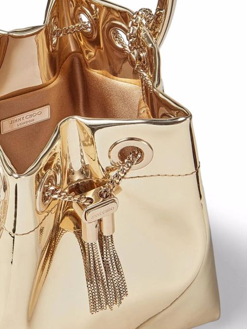 Jimmy Choo Bon Bon metallic bucket bag - Gold - zdjęcie produktu nr 2