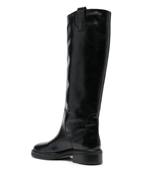 Aeyde knee-high leather boots - Black
