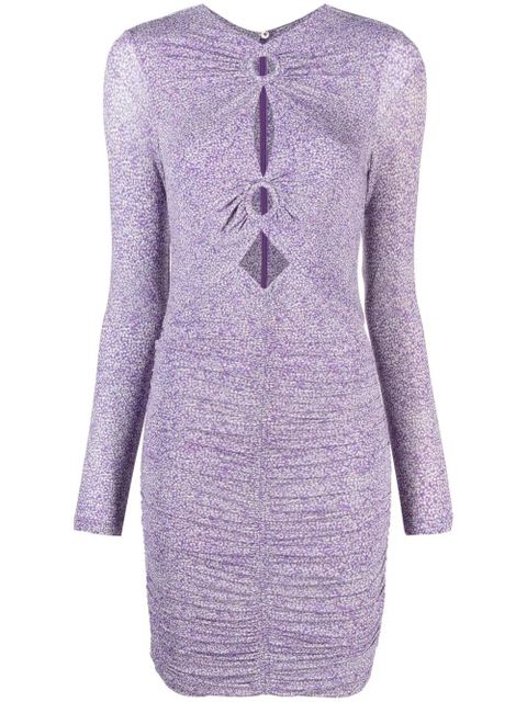 ISABEL MARANT Jana cut-out mini dress - Purple - zdjęcie produktu nr 1