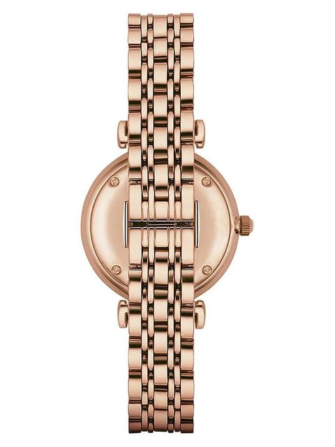 Emporio Armani zegarek damski kolor różowy