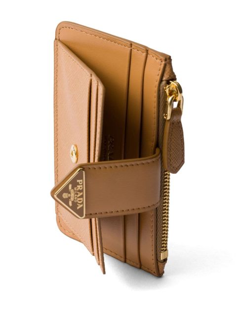 Prada Saffiano card holder - Brown