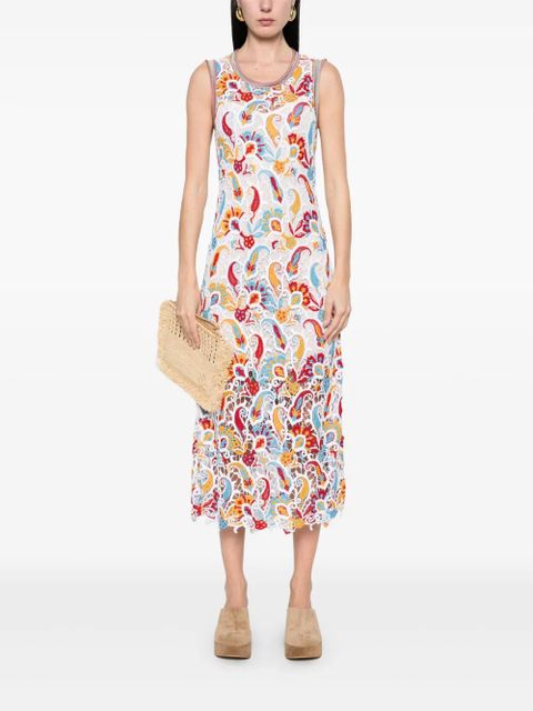ETRO floral-lace midi dress - White - zdjęcie produktu nr 2