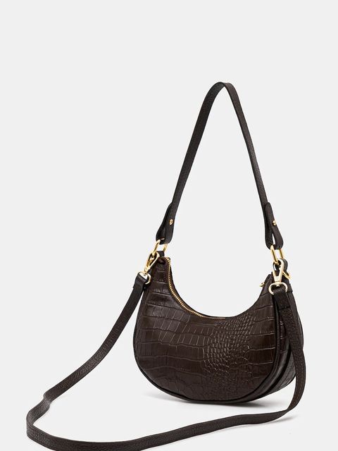 Answear.LAB torebka skórzana kolor brązowy