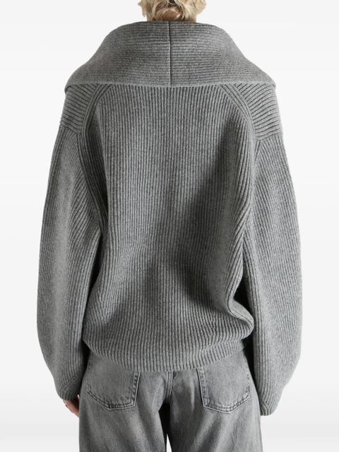 TOTEME double-breasted shawl-lapel cardigan - Grey