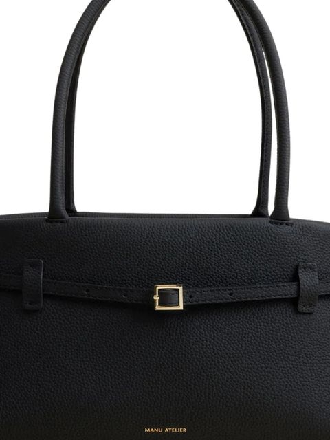 Manu Atelier buckle-strap tubular-handles tote bag - Black - zdjęcie produktu nr 2