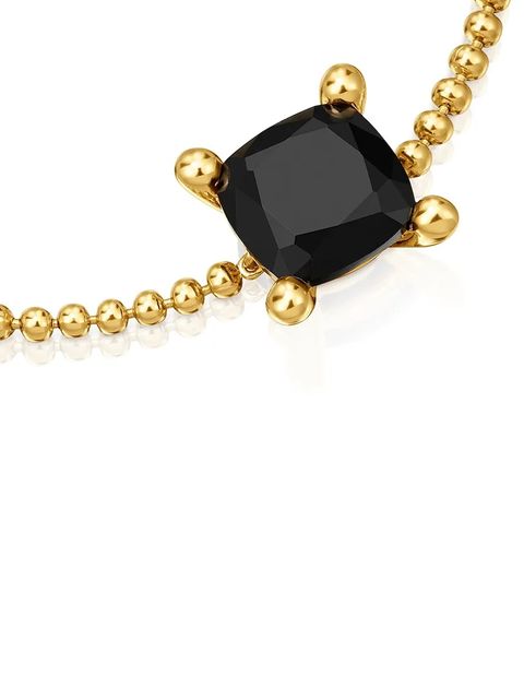 Tous bransoletka ze srebra pokrytego złotem Color Black 1004235300