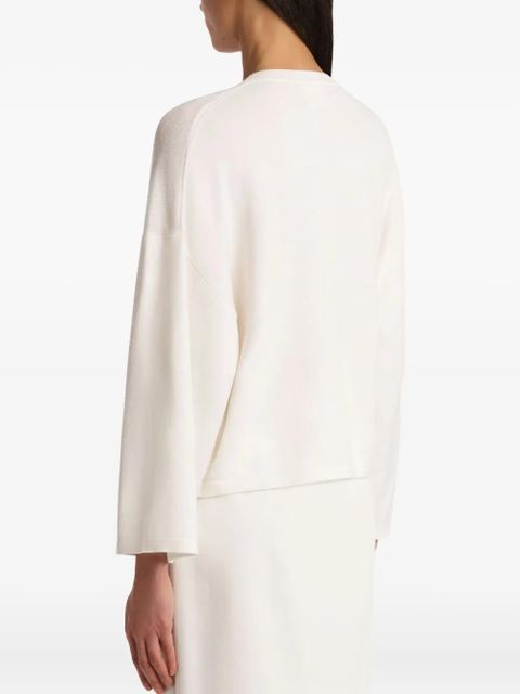 KHAITE wool crew-neck sweater - White