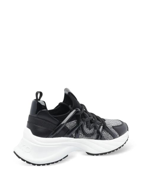 PINKO crystal-embellished sneakers - Black