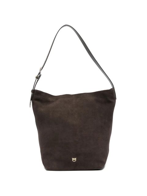 PINKO big suede shoulder bag - Brown - zdjęcie produktu nr 1
