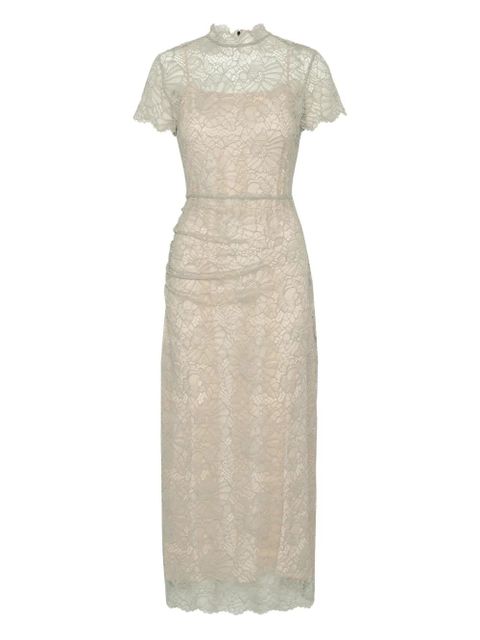 ROTATE BIRGER CHRISTENSEN lace-detail midi dress - Neutrals - zdjęcie produktu nr 1