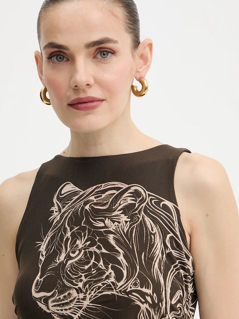 Guess sukienka PENELOPE kolor zielony maxi dopasowana W5YK19 KCZC2