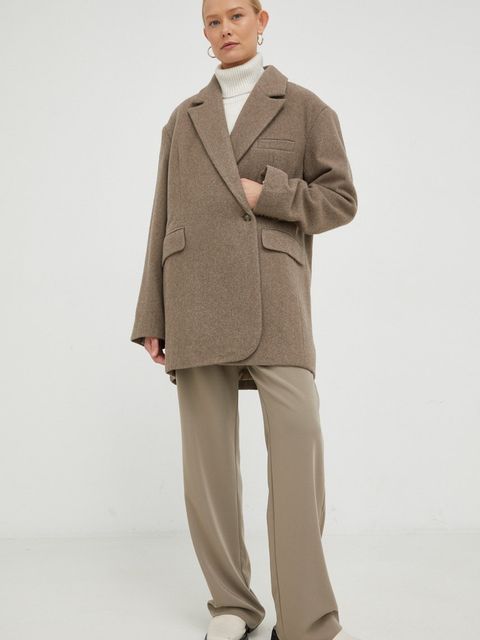 American Vintage sweter z domieszką wełny PULL ML COL BATEAU