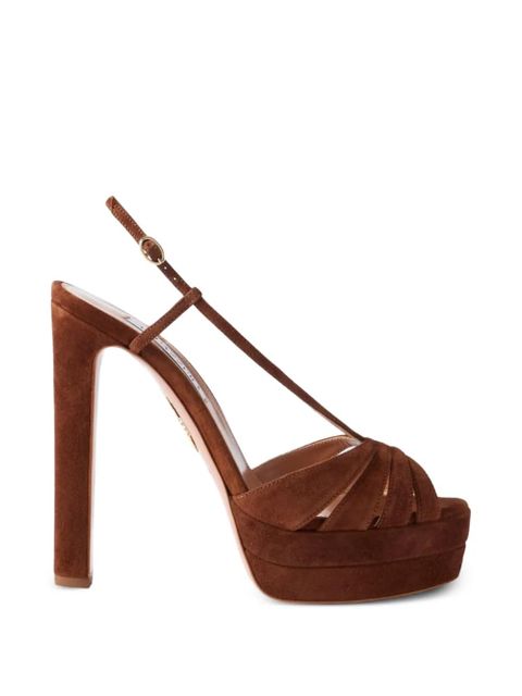 Aquazzura Aimée platform sandals - Brown - zdjęcie produktu nr 1