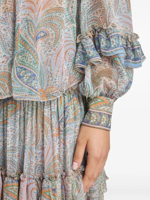 ETRO ruffled silk blouse - White