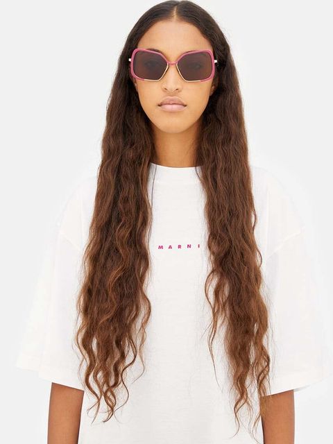 Marni okulary przeciwsłoneczne damskie kolor brązowy EYMRN00058.004.U25 - zdjęcie produktu nr 1