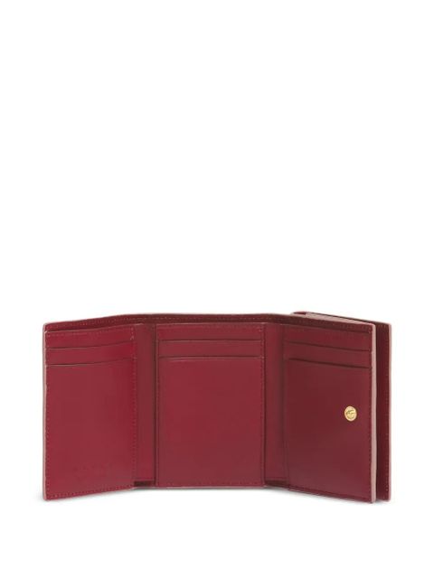 Marni flower-embroidered wallet - Pink