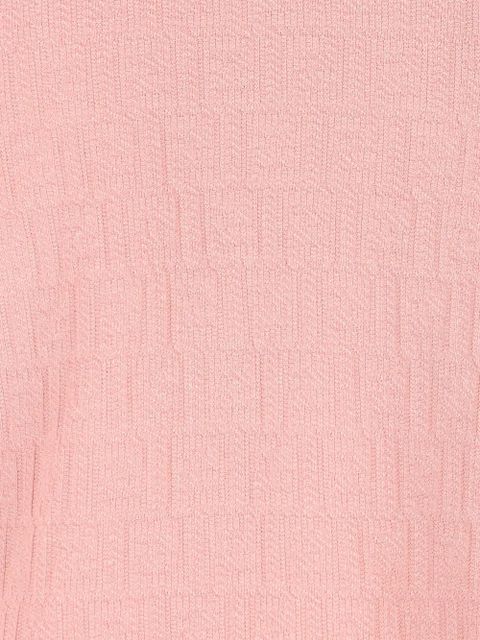 FENDI logo-pattern T-shirt - Pink