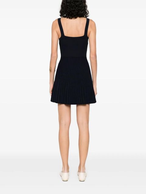 SANDRO ribbed-knit mini dress - Blue