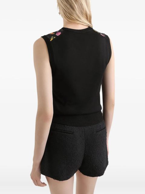 Dolce & Gabbana floral tank top - Black