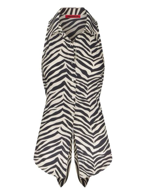 Simon Miller Loch sleeveless button-up top - Black - zdjęcie produktu nr 1