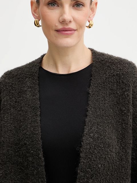 Guess kardigan z domieszką wełny BENIKO damski kolor szary W5BR54 Z0702