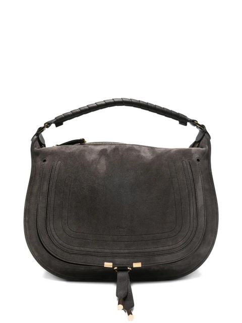 Chloé Marcie suede tote bag - Grey - zdjęcie produktu nr 1