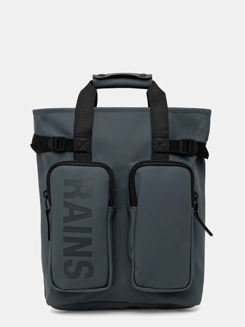 Rains plecak 14240 Texel Tote Backpack kolor szary duży gładki 14240 - zdjęcie produktu nr 1
