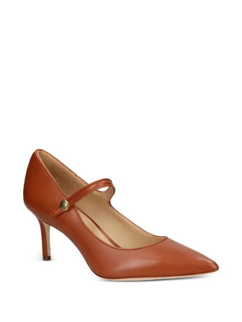 Lauren Ralph Lauren 70mm Lanette Mary-Jane pointed pumps - Brown