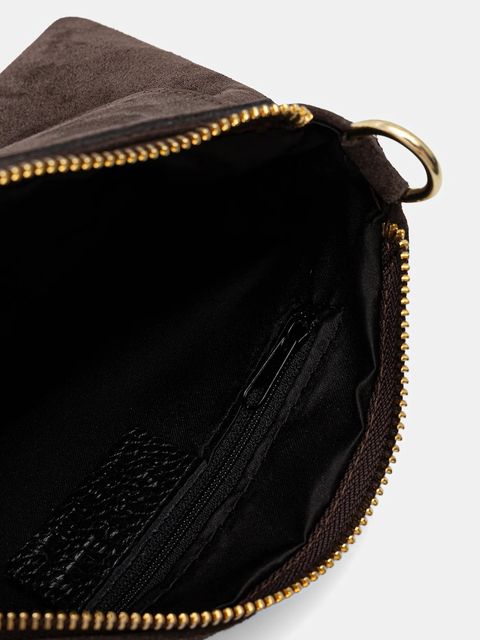 Answear.LAB torebka zamszowa kolor brązowy