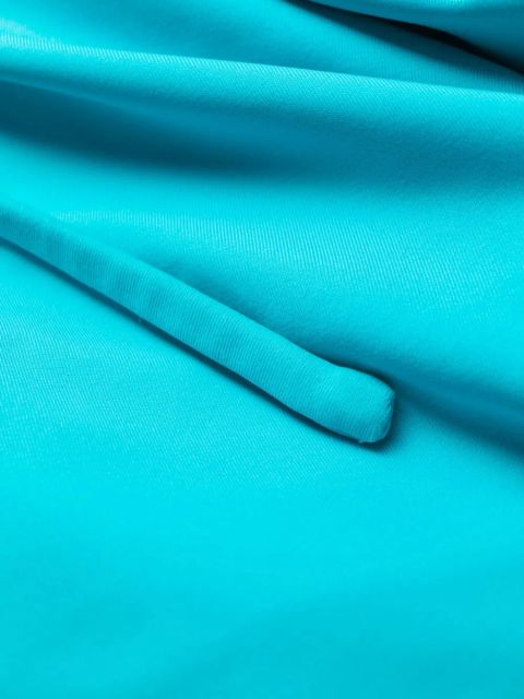 Self-Portrait ruched asymmetric minidress - Blue