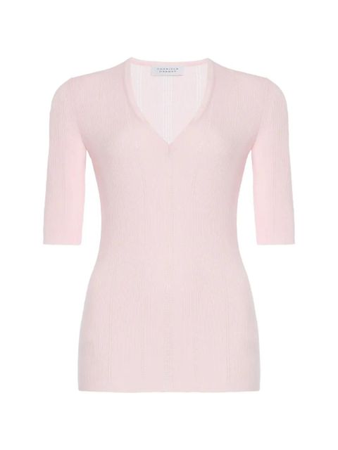 Gabriela Hearst Amari V-neck top - Pink - zdjęcie produktu nr 1