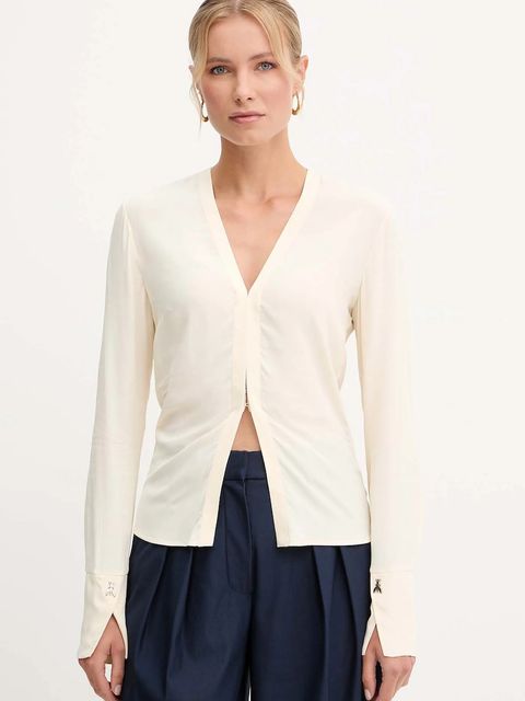 Patrizia Pepe koszula damska kolor beżowy regular 2C1647 A8I1 - zdjęcie produktu nr 1