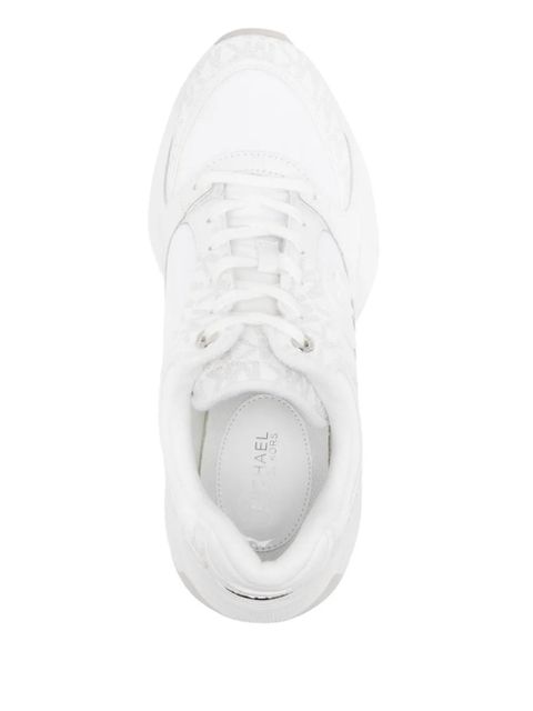 Michael Kors lace-up fastening trainer - White