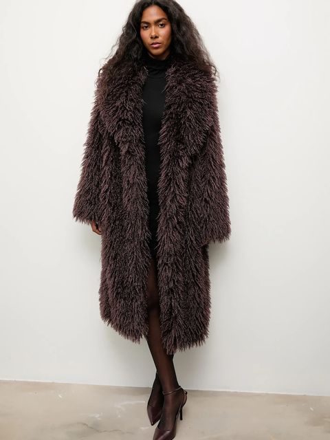 Answear.LAB płaszcz kolor brązowy