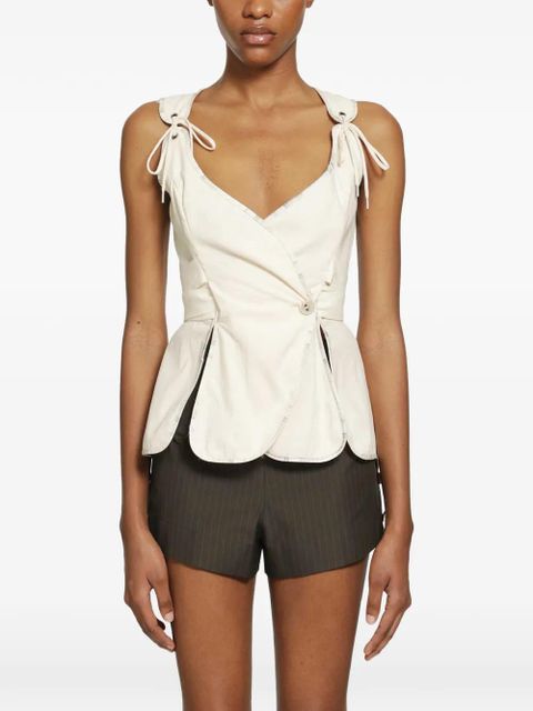 Vivienne Westwood Roxy wrap-design peplum top - Neutrals - zdjęcie produktu nr 1