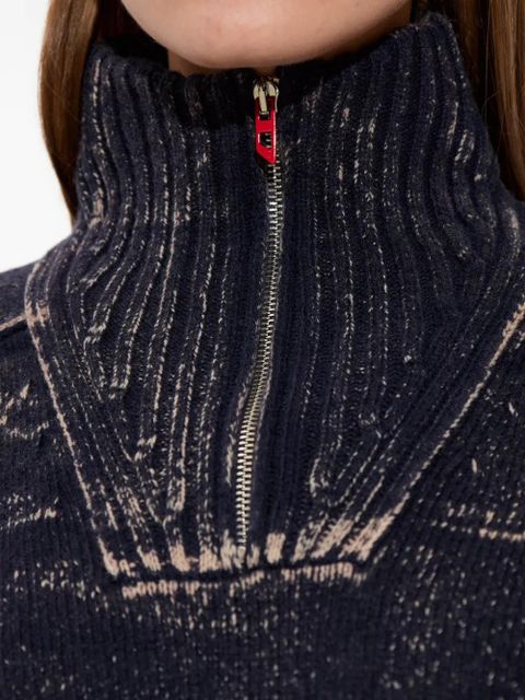 Diesel M-Marcellette half-zip sweater - Blue