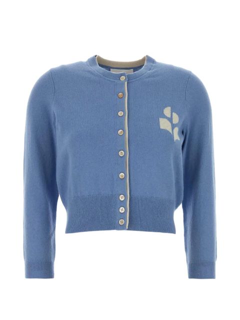 MARANT ÉTOILE button logo cardigan - Blue - zdjęcie produktu nr 1