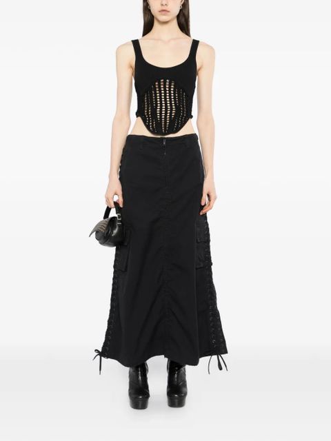 Balenciaga cargo drawstring skirt - Black - zdjęcie produktu nr 2