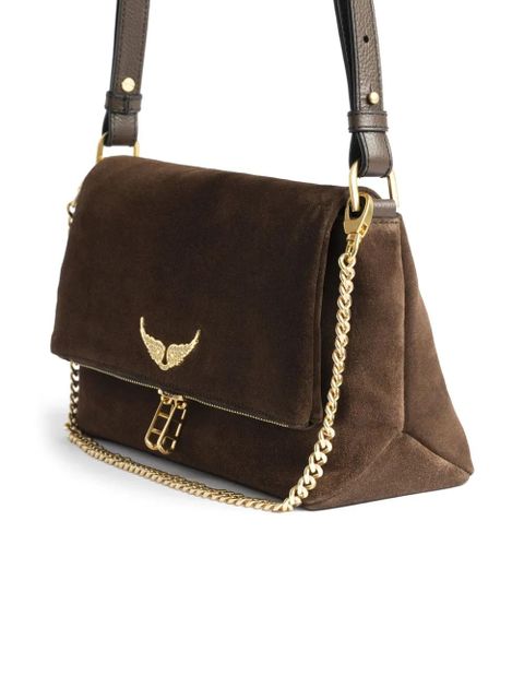 Zadig&Voltaire Rocky II wings-detail chain-strap satchel bag - Brown