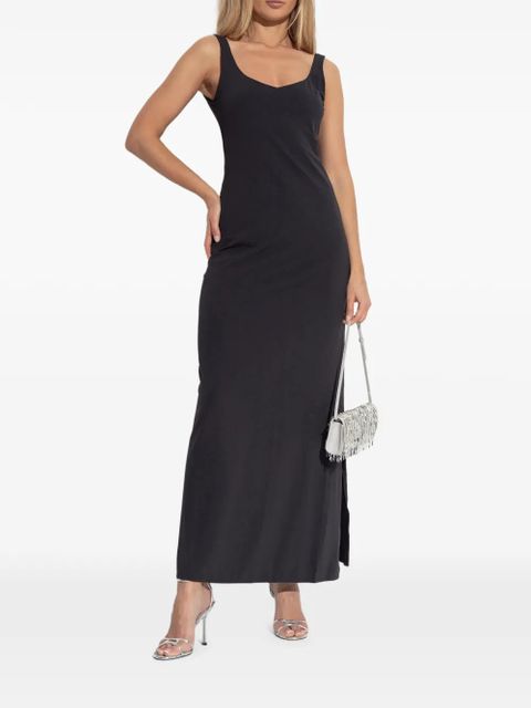 Bond-eye scoop-neck dress - Black