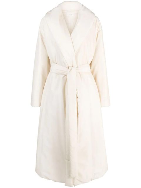 The Row Francine tied-waist coat - Neutrals - zdjęcie produktu nr 1