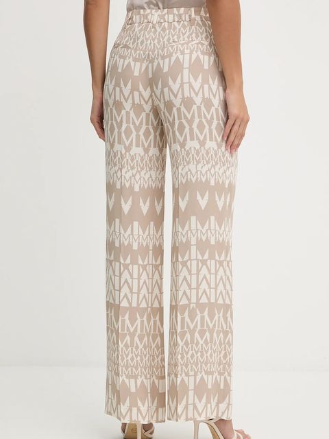 Marciano by Guess spodnie BRITNEY damskie kolor beżowy szerokie high waist 5YGB21 7352A