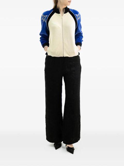 Valentino Garavani bead-embellished bomber jacket - Neutrals - zdjęcie produktu nr 2