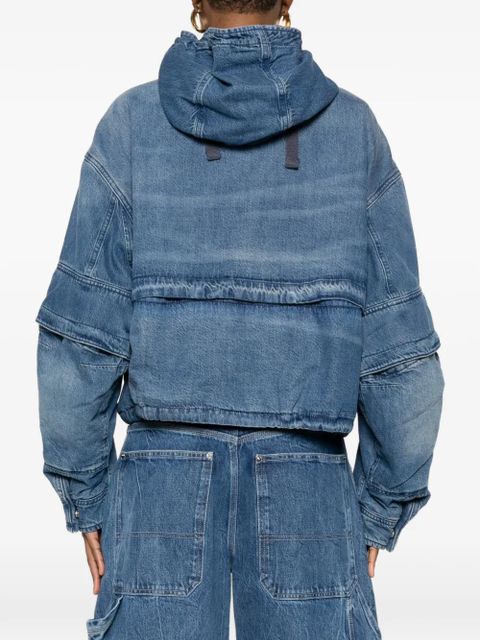 Alexander Wang hooded denim jacket - Blue