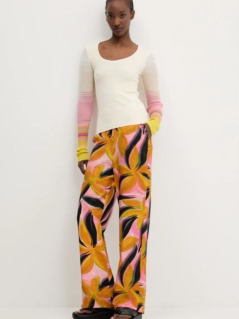 Desigual longsleeve CHURCHILL kolor beżowy 25SWTK77